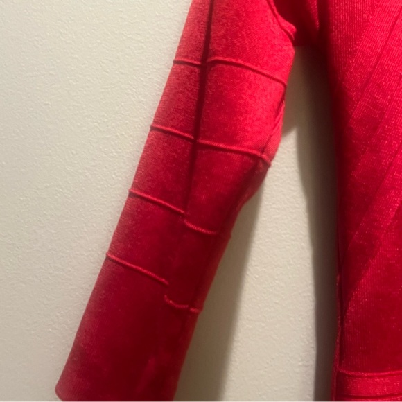 2/$50 Kardashian Kollection Red Knit Bodycon Dress XS NEW NWT - Picture 6 of 8